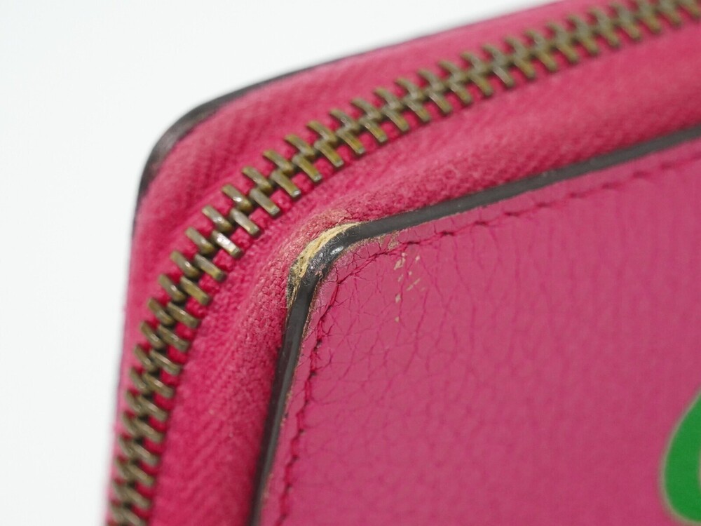 Gucci Vintage Logo Zip Around Leather Long - Picture 10 of 15